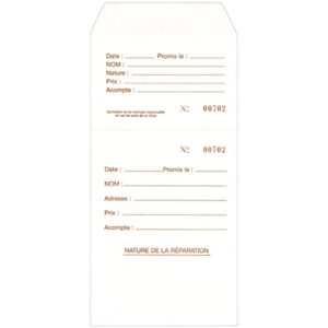 Emb. 1000 Sachets à Souche Standard - N°1 à 1000