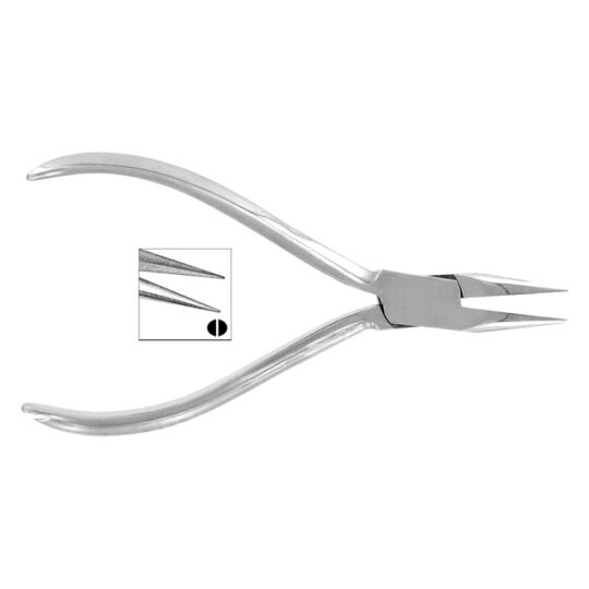 Pince Polie 13 cm - Becs demi-ronds lisses