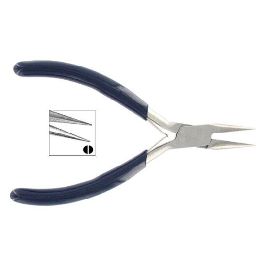 Pince Gamme Horloger 11,5 cm - Becs demi-ronds lisses - Manches isolés