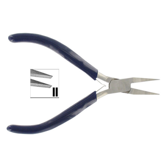 Pince Gamme Horloger 11,5 cm - Becs plats lisses - Manches isolés