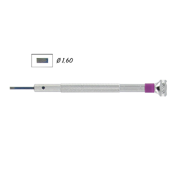 Tournevis Chromé à billes Ø 1,20 Violet