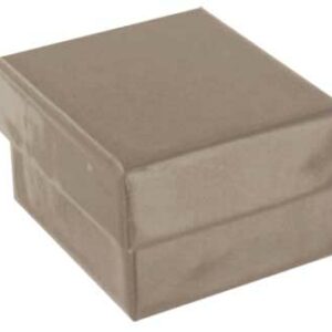 BAGUE F.4,7X5,5 LAQUEE TAUPE MAT MOUSSE BLANCHE