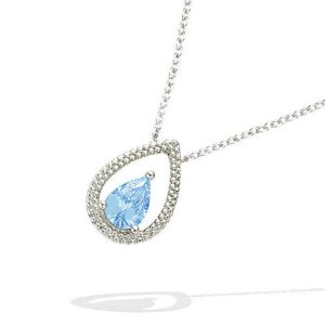 COLLIER ARG RHOD GOUTTE AJOUREE