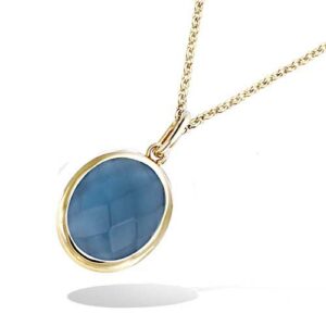 CHAINE DORUE 0,20 M + PENDENTIF 3M 18K