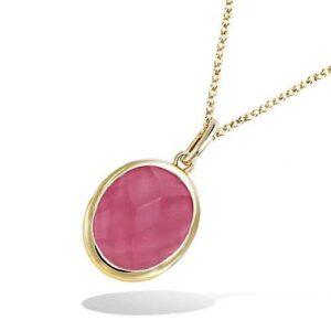 CHAINE DORUE 0,20 M + PENDENTIF 3M 18K
