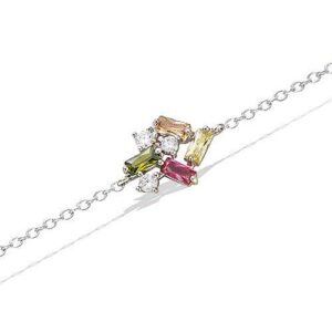 BRACELET ARG RHO CLUSTER MULTICOLOR