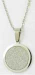 CHAINE + PENDENTIF ACIER PASTILLE