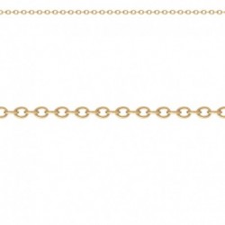 CHAINE ACIER DORE FORCAT MAILLE DIAM 2,35 LONG 45