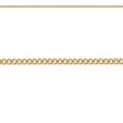 CHAINE ACIER DORE GOURMETTE MAILLE DIAM 2,20 LONG 55