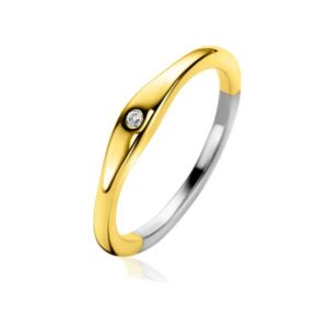 BAGUE ARGENT 925 BICOLORE