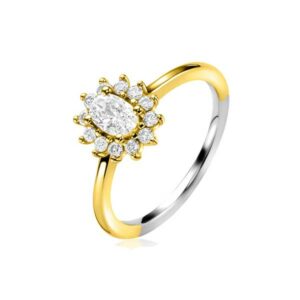 BAGUE ARGENT 925 BICOLORE