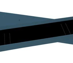 BRAC.PM 23X4,5+2,5 NATURE BLEU PETROLE MOUSSE NOIRE